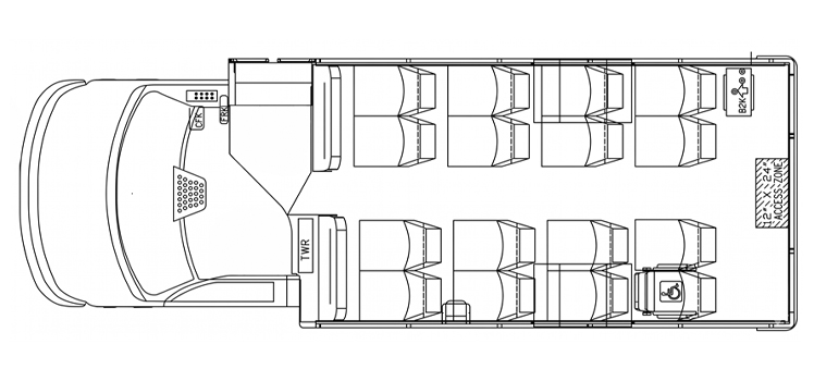 Collins Magellan: DH500 - 14 + 1WS Floor Plan