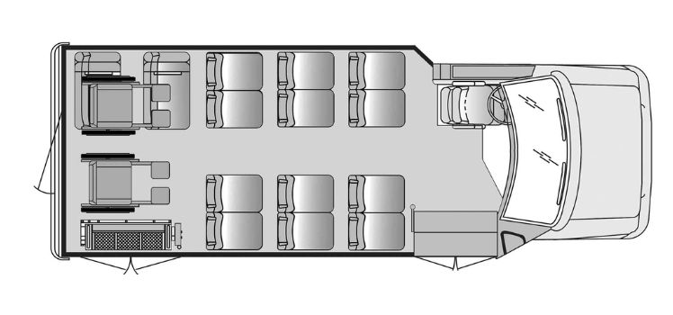 Glaval Universal: 13 + 2 WS Floor Plan
