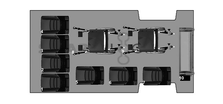 ADABoy ProMaster: Rear Lift 10 + 2WS Floor Plan