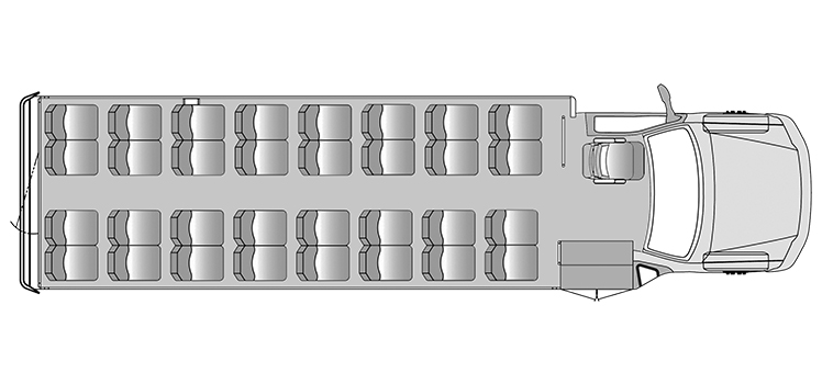 Starcraft Allstar XL: 33 Pax Floor Plan