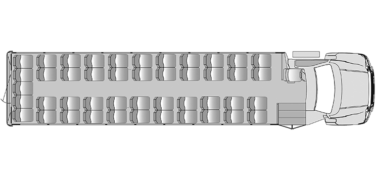 Starcraft Allstar XL: 46 Pax Floor Plan