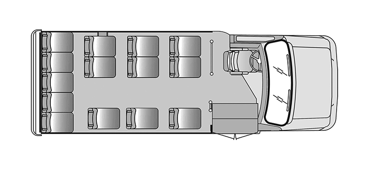 Starcraft Starlite: 15 Pax Floor Plan