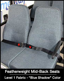Featherweight Mid-Back Seats - Level 1 Blue Shadow